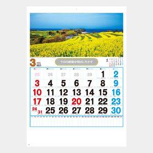 SG-258 観光数字月表 名入れカレンダー  