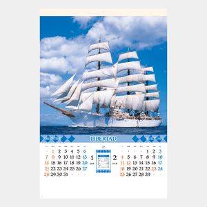 SG-511 【フィルム】世界の帆船 名入れカレンダー  