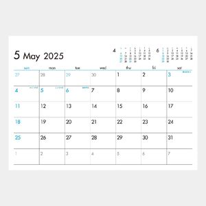 SG-929 6Weeks Calendar(ブルー)