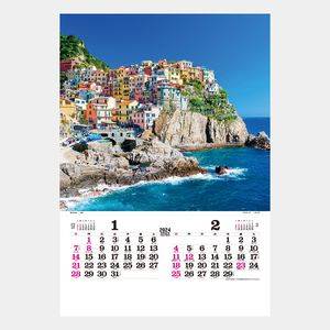 TD-521 【フィルム】世界風景 名入れカレンダー  