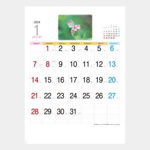 YK-822 プリティギャラリー(花) 名入れカレンダー  