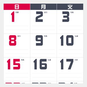 IC-301 ホワイト3ヶ月文字月表(ミシン目入)