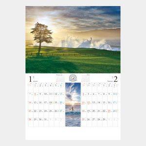 NK-146 世界のゴルフ場 名入れカレンダー  