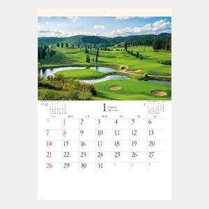 SG-463 世界のゴルフコース 名入れカレンダー  