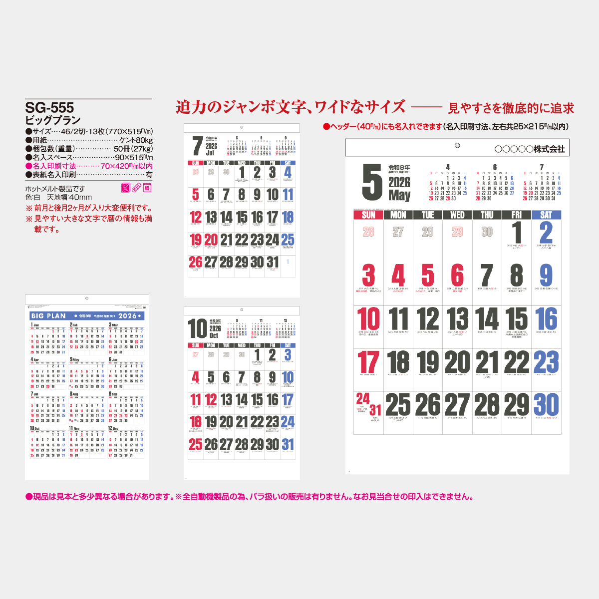 SG-555 ビッグ プラン