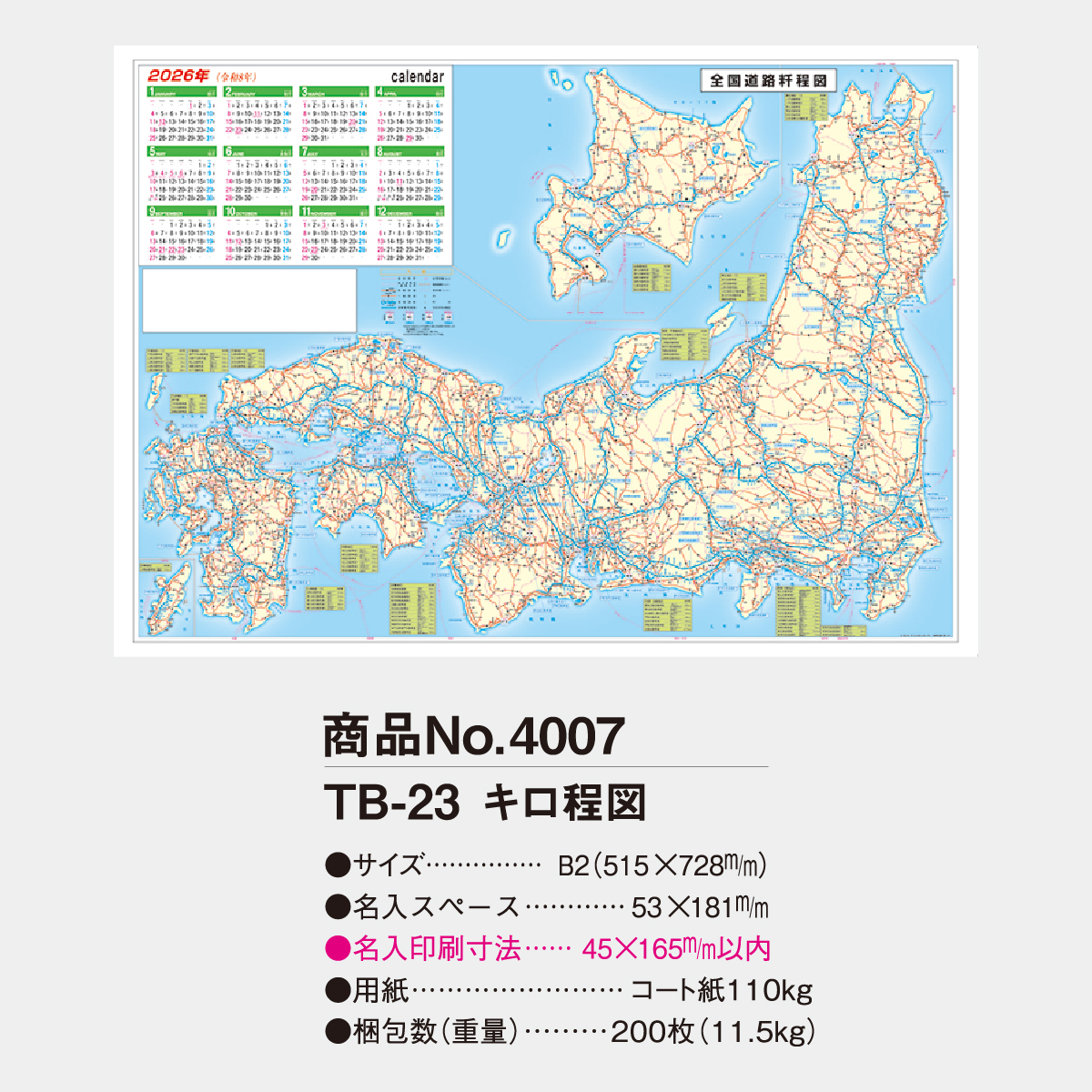 TB-23 年表 キロ程図