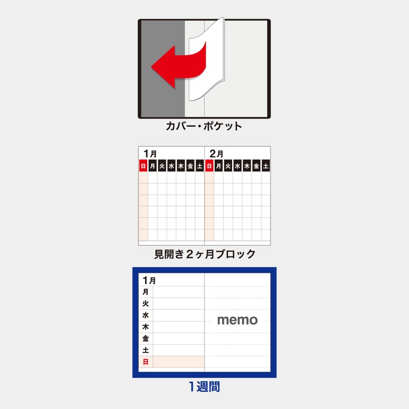 TD-147 ダイアリ― A5・1週間