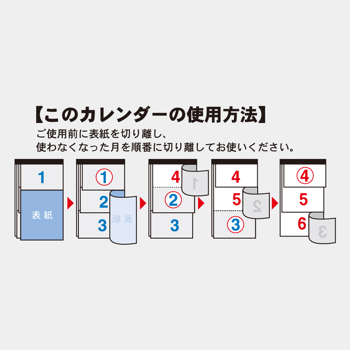 TD-792 クリーム色３ケ月（日付マーカー付）-上から順タイプ-