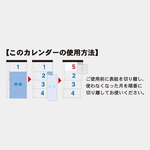 TD-798 リラックス･カラー4ヶ月(日付マーカー付)-上から順タイプ-