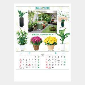 TD-917 観葉植物と暮し 名入れカレンダー  