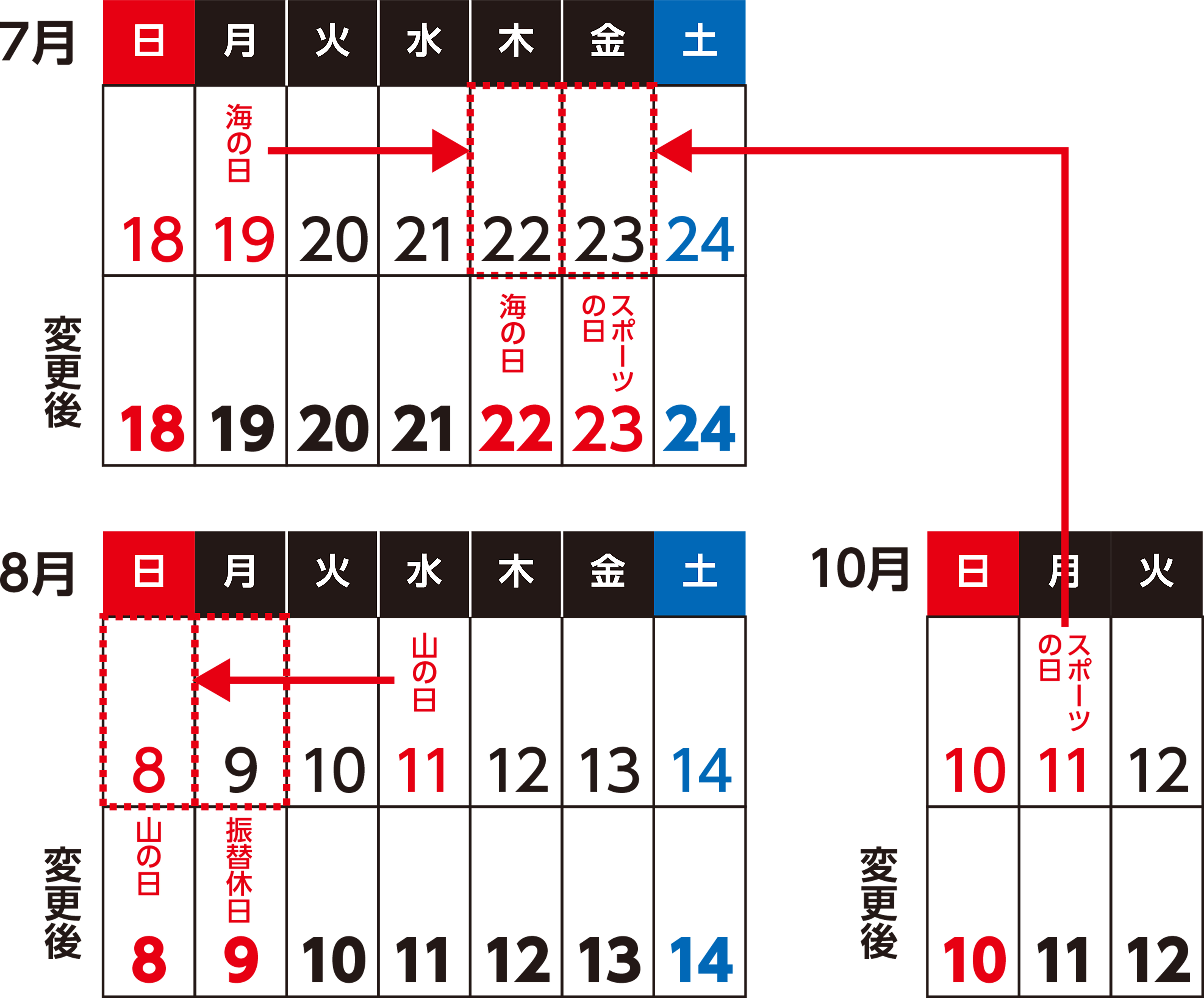 令和3年（2021年）の祝日について｜2023年版の名入れカレンダー